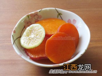 蜜渍柠檬片用后不浪费，制作地瓜甘露煮甜蜜好