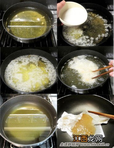 如何清洁油锅中的杂质？