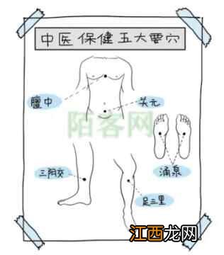 中医养生｜中医保健五大要穴