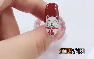 招财猫美甲 这是会让你发财的美甲