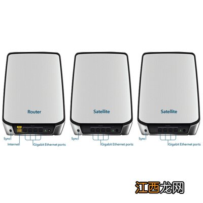 NETGEAR 网件Orbi WiFi6 RBK753 AX12600 组合速率 Mesh无线路由器 三支装 大户别墅级全屋覆盖／工业