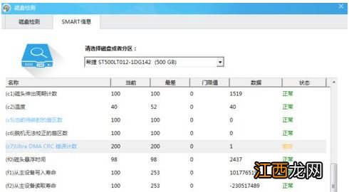 win7检测硬盘提示ultradmacrc错误计数的解决方案