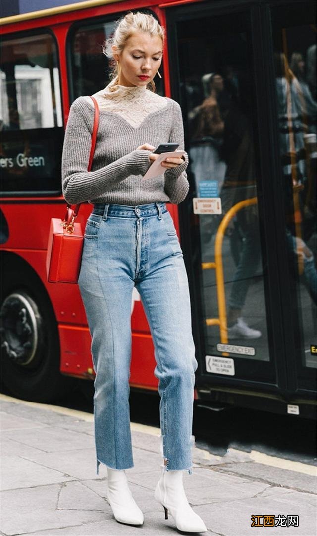 高跟鞋配牛仔裤怎么穿？