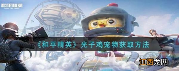 光子鸡宠物获取方法 和平精英光子鸡宠物怎么获取
