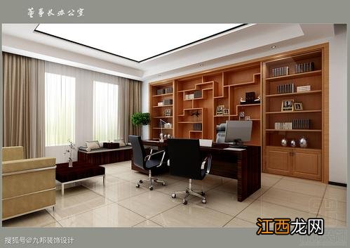 老总办公室图片实景 25平方老板办公室效果图,40平米老板办公室布置