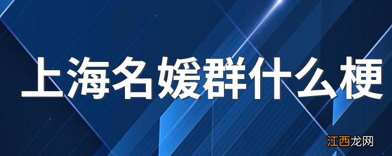 上海名媛群什么梗 上海名媛群的意思