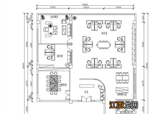 办公室布局效果图 办公室布局图，办公室布置图片大全