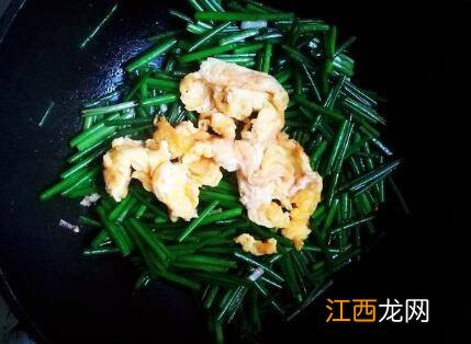 韭菜苔炒鸡蛋窍门