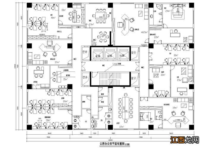 现代老总办公室图片 老板办公室设计平面图，老板办公室暗门平面图