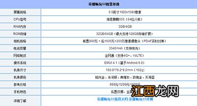 华为荣耀6A和荣耀6X哪个好？华为荣耀6A和荣耀6X对比评测