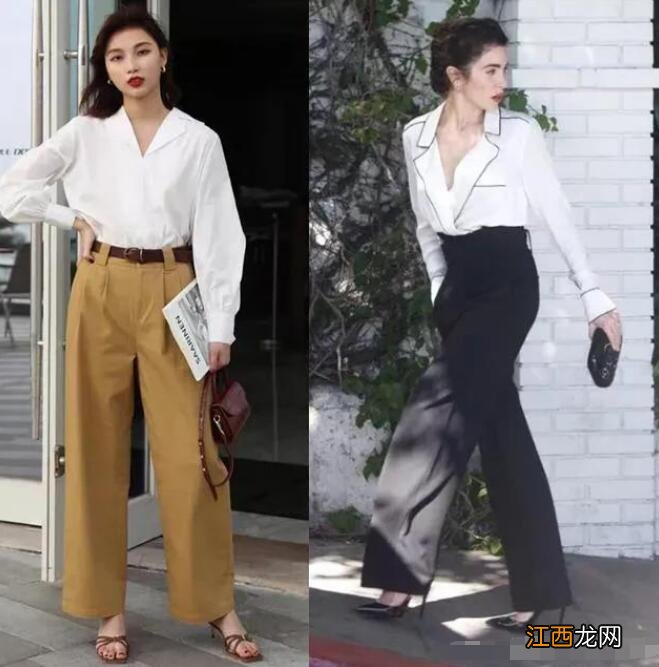 衬衫和阔腿裤怎么搭配?