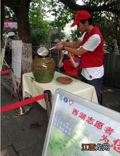 西湖免费凉茶上线十年了，今年有一款千年前的“贡品”也要泡进茶桶了