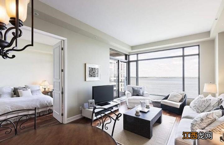 卧室装修 卧室客厅一体风水，开放式卧室客厅一体效果图
