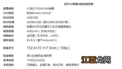 乐Pro3双摄AI版和乐max2哪个好？