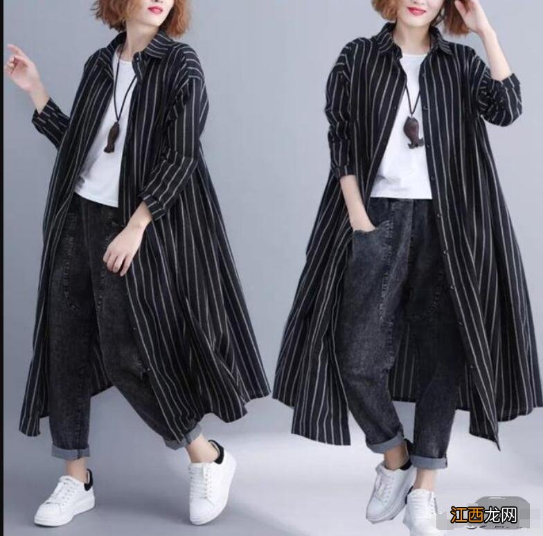 黑色条纹衬衫配什么裤子和鞋子好看?