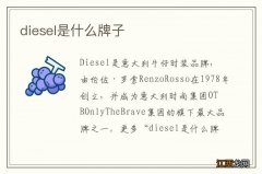 diesel是什么牌子