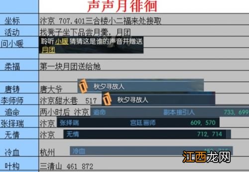 中秋活动声声月徘徊任务怎么做 逆水寒声声月徘徊攻略