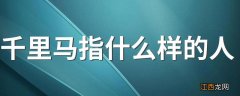 千里马指什么样的人 千里马的解释