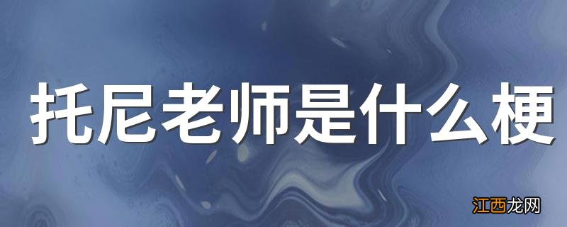 托尼老师是什么梗 托尼老师简述