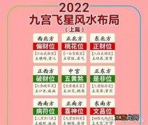 2022年九宫飞星图布局 2022旺运风水指南，正版李居明2022年生肖运程