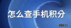 怎么查手机积分 5种方法教你如何查手机积分