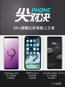 5千高配王者对决！三星S9+、iphone x和华为mate10哪个强