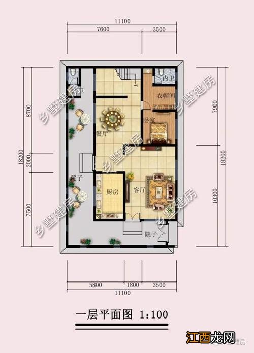 宅基地窄长怎么设计 长方形设计建筑房子图，7.5米x12米房屋设计图