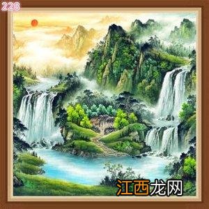 最招财聚宝盆山水画图片大全 招财风水图，最旺财的风水画