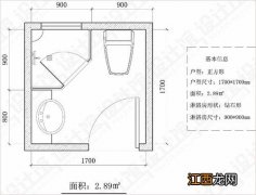 2平方小卫生间布局图 小卫生间布局效果图，小卫生间设计图片大全