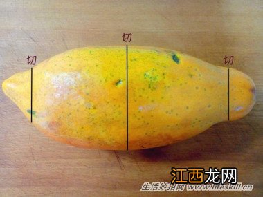 木瓜这样切更美观
