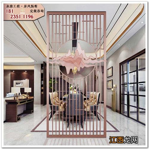客厅隔断造型效果图 现代简约风格客厅隔断效果图,家庭卧室隔断墙样式图片