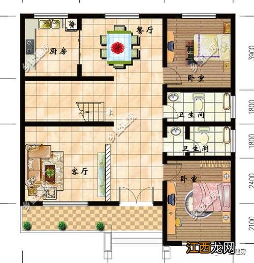 平房农家院设计效果图 农村一般堂屋屋内设计，新型农家小院设计图