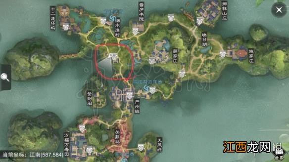 楚留香621打坐地点 621坐观万象打坐修炼地点坐标