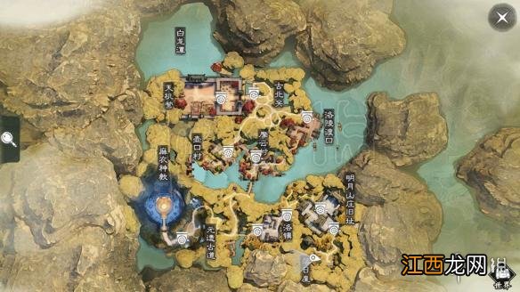 楚留香中原落日崖在哪 411打坐修炼地点汇总