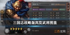 三国志战略版高览怎么样 S4橙将高览面板属性战法简评