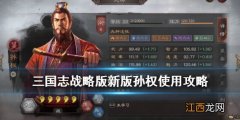 三国志战略版新版孙权使用攻略 S2新版孙权战法阵容搭配