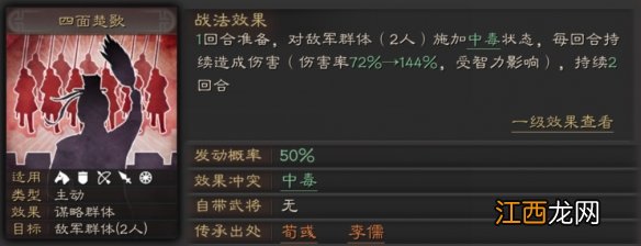 三国志战略版四面楚歌怎么样 S级主动战法四面楚歌使用攻略