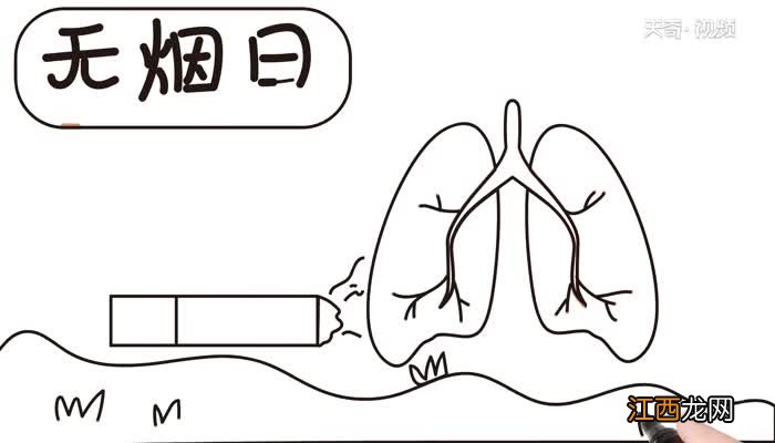 无烟日手抄报怎么画无烟日手抄报画法