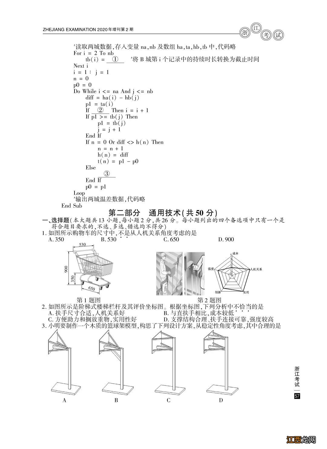 2020年宁波高考试题真题+试题答案大汇总