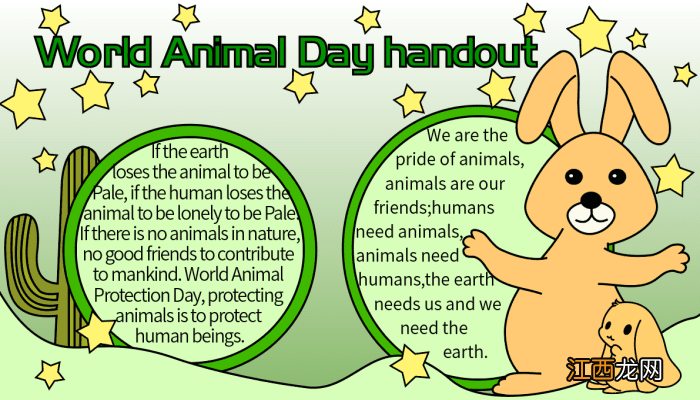 一日动物园一日游手抄报英语版图片 世界动物日的手抄报怎么画