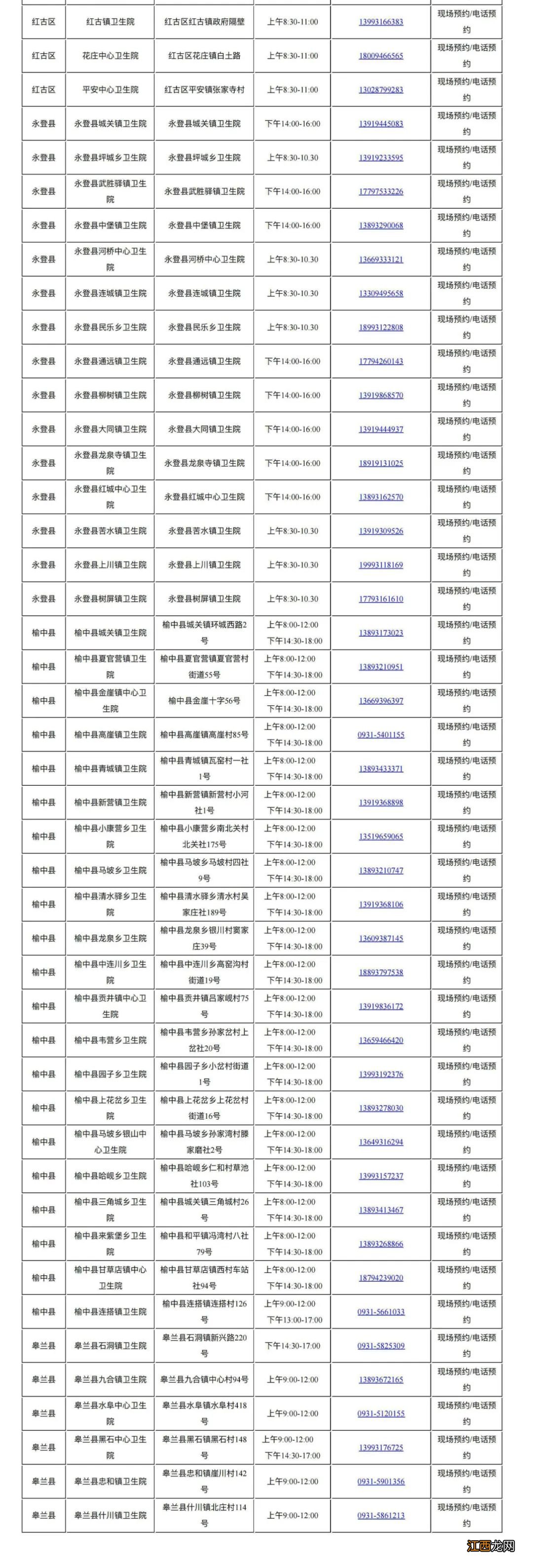 兰州核酸检测机构名单