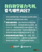 师范生教育教学能力考核考什么内容