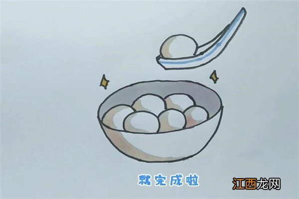 汤圆简笔画 汤圆怎么画