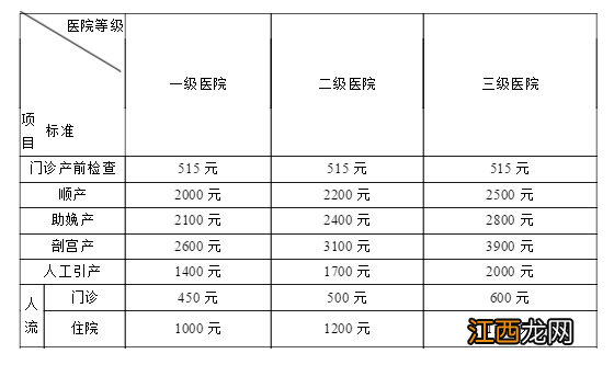 2022武汉生育医疗费支付标准