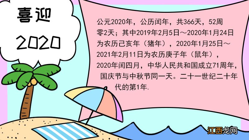 喜迎2020的手抄报喜迎2020的手抄报怎么画