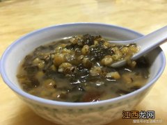 绿豆汤清热解毒 绿豆海带放什么糖好