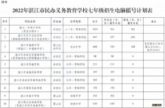 参与湛江民办初中招生电脑摇号有多少所学校？