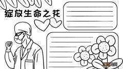 绽放生命之花手抄报 绽放生命之花手抄报画法