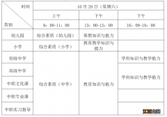 2022年福州中小学教资考试时间表 2022年福州中小学教资考试时间