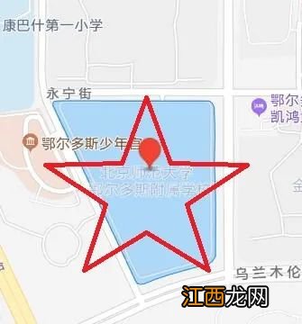 2022年鄂尔多斯市硕士研究生招生考试各考点位置图